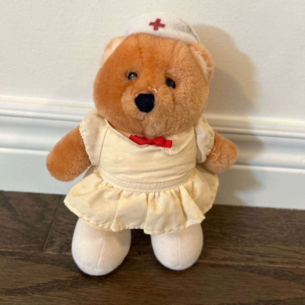 1985 Vintage Rare Dakin Bear
Nurse Plush Nancy Stuffed Teddy